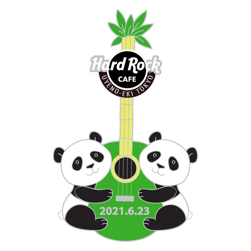 上野店限定：Twin Pandas Pin-1 (Silver) | Hard Rock Cafe Japan