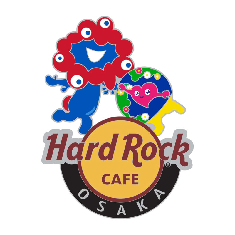 ミャクミャク、トゥンクトゥンク、ハードロックカフェの夢のトリプル